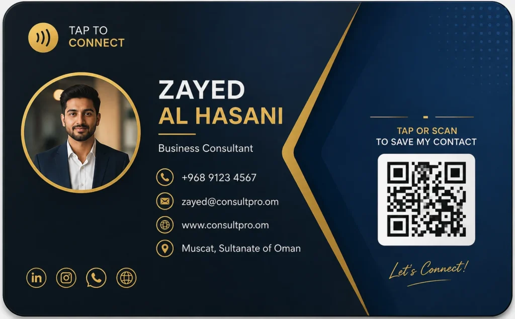 Digital business card Oman